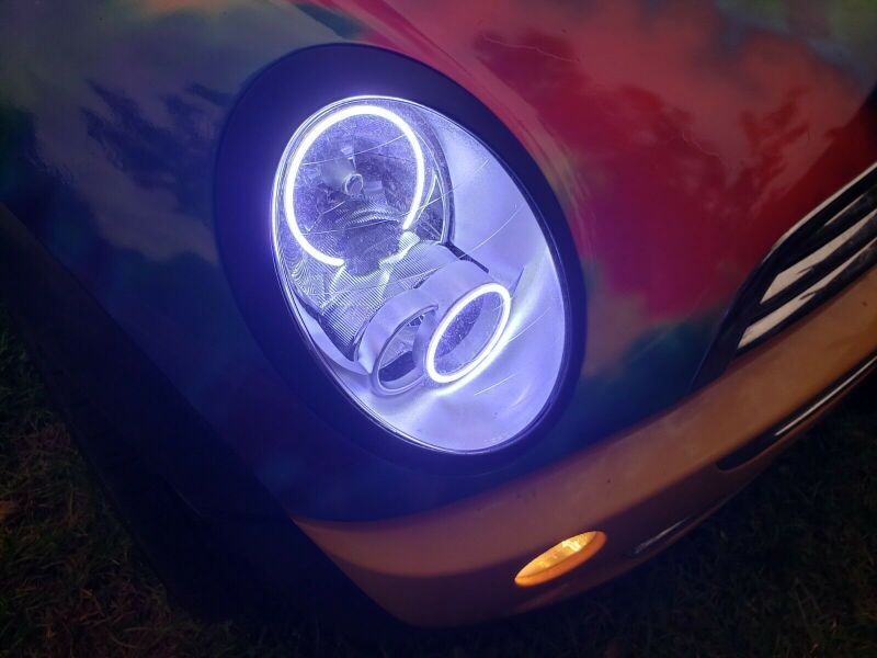 Mini Cooper Headlight Halo Kit - ORACLE Lighting - LED - UV/Purple - `05-`08